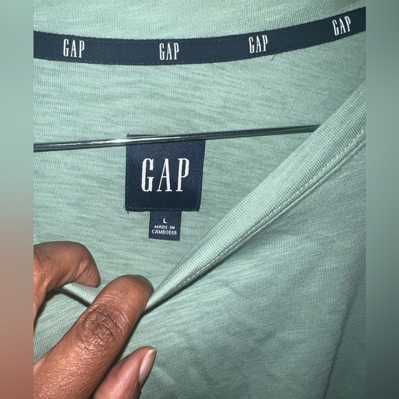 Gap Green Ruffle Mini Dress size Large - Picture 3 of 5